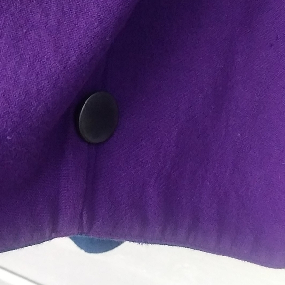 Artesania Sorata Spanish Influence Blue Button Up Long Sleeve Box Style Jacket - Picture 7 of 11